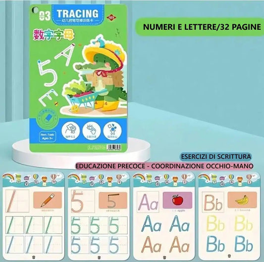 QUADERNO MONTESSORI 32 PAGINE EDUCATIVE - BAZAR360