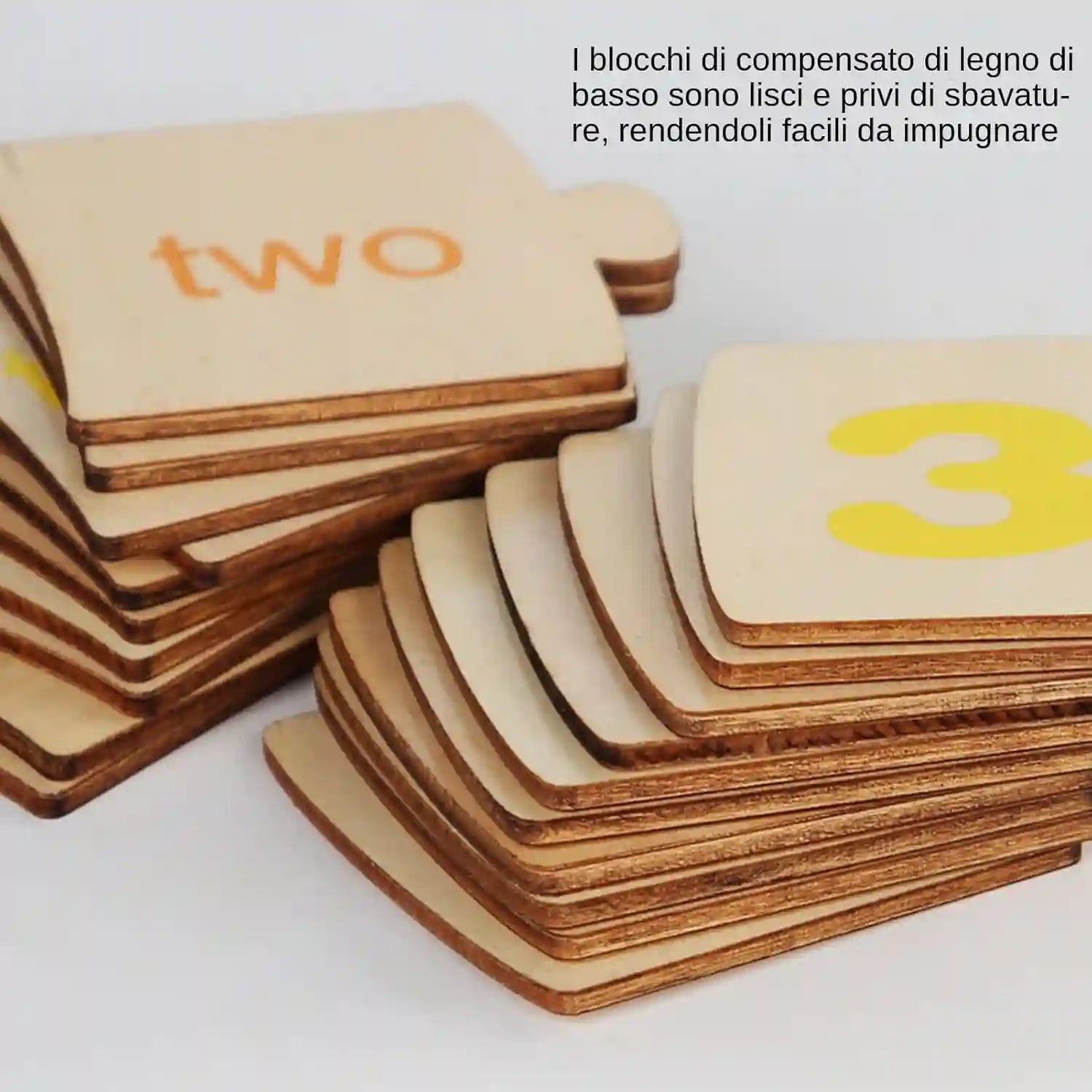 PUZZLE MONTESSORI IN LEGNO – Numeri, Quantità e Parole per Bambini 3+ - BAZAR360